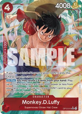 Monkey.D.Luffy (Alternate Art) (OP12-015) (Foil)