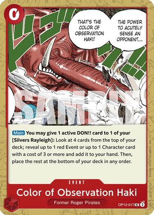 Color of Observation Haki (OP12-017)
