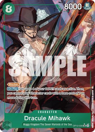 Dracule Mihawk (Alternate Art) (OP12-030) (Foil)