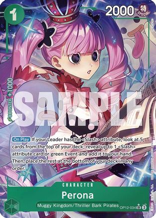 Perona (Alternate Art) (OP12-034) (Foil)