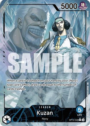 Kuzan (040) (Alternate Art) (OP12-040) (Foil)