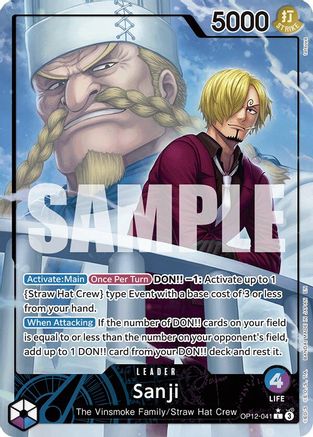 Sanji (041) (Alternate Art) (OP12-041) (Foil)
