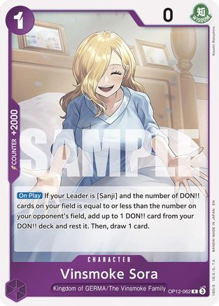 Vinsmoke Sora (OP12-062) (Foil)