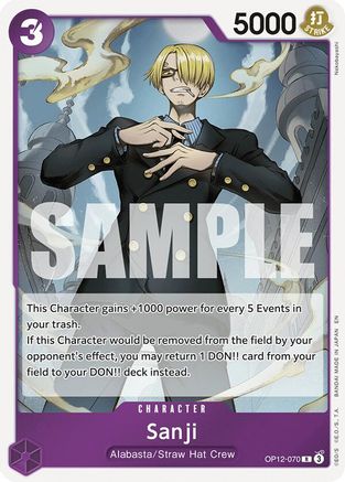 Sanji (070) (OP12-070) (Foil)