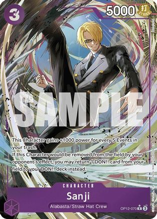 Sanji (070) (Alternate Art) (OP12-070) (Foil)