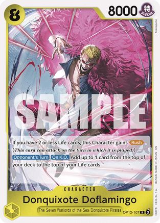 Donquixote Doflamingo (OP12-107) (Foil)