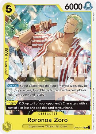 Roronoa Zoro (113) (OP12-113)