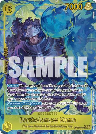 Bartholomew Kuma (Alternate Art) (OP12-119) (Foil)