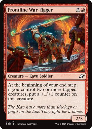 Frontline War-Rager (EOE-134) (Foil)