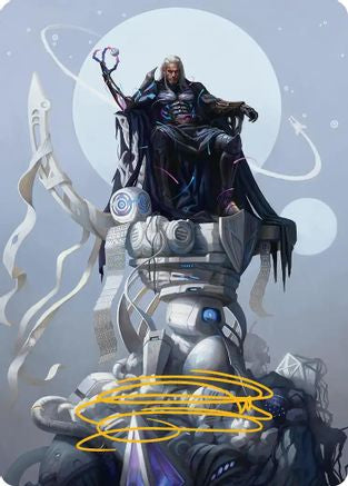 Tezzeret, Cruel Captain Art Card (35/54) (Gold-Stamped Signature) (AAEOE-035)