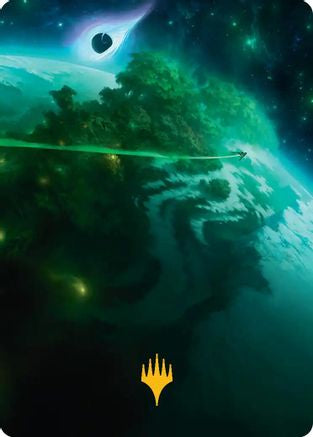 Evendo, Waking Haven Art Card (Gold-Stamped Planeswalker Symbol) (AAEOE-030)