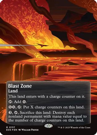 Blast Zone (0137) (Borderless) (Fracture Foil) (EOS-137)