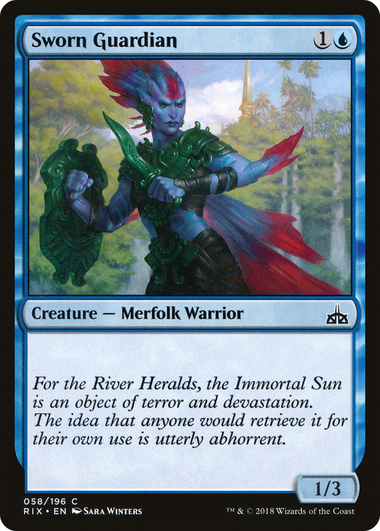 Sworn Guardian (RIX-058) (Foil)