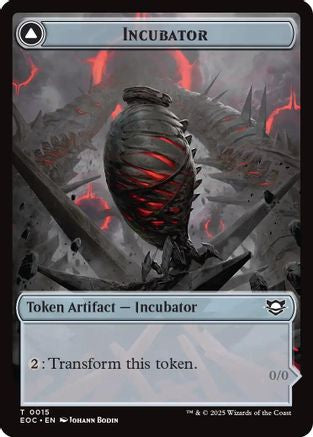 Incubator // Phyrexian Double-Sided Token (EOC-15 // 15) (Foil)