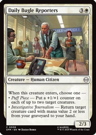 Daily Bugle Reporters (SPM-006) (Foil)