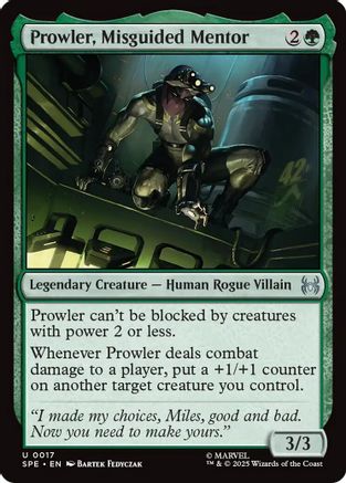 Prowler, Misguided Mentor (SPE-017) (Foil)