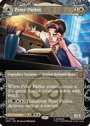 Peter Parker (0208) (Borderless) (SPM-208) (Foil)