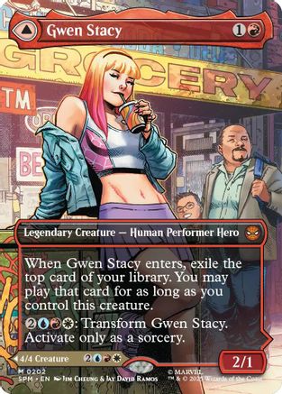 Gwen Stacy (0202) (Borderless) (SPM-202) (Foil)