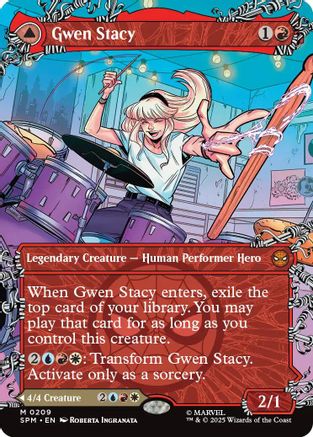 Gwen Stacy (0209) (Borderless) (SPM-209) (Foil)