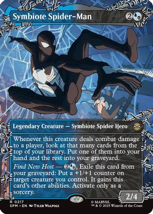 Symbiote Spider-Man (Borderless) (SPM-217) (Foil)