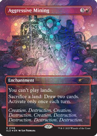 Aggressive Mining (Galaxy Foil) (SLD-2108)
