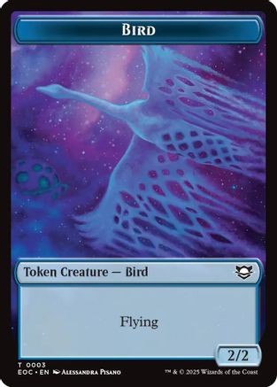 Bird // Pest Double-Sided Token (EOC-3 // 9) (Foil)