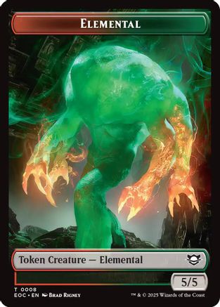 Elemental (0008) // Gnome Double-Sided Token (EOC-8 // 11) (Foil)