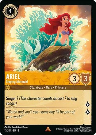 Ariel - Singing Mermaid (9-015) (Cold Foil)