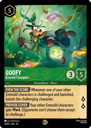 Goofy - Emerald Champion (DLPC-025) (Cold Foil)