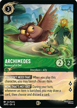 Archimedes - Resourceful Owl (DLPC-034) (Holofoil)