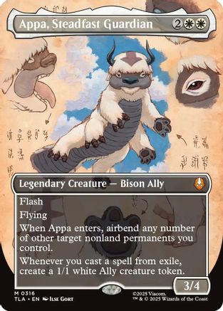 Appa, Steadfast Guardian (Borderless) (TLA-316) (Foil)
