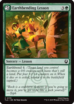 Earthbending Lesson (TLA-176) (Foil)