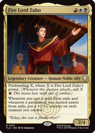 Fire Lord Zuko (TLA-221) (Foil)