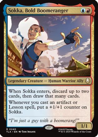 Sokka, Bold Boomeranger (TLA-240)