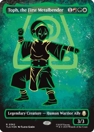 Toph, the First Metalbender (Borderless Battle Pose) (TLA-362) (Foil)