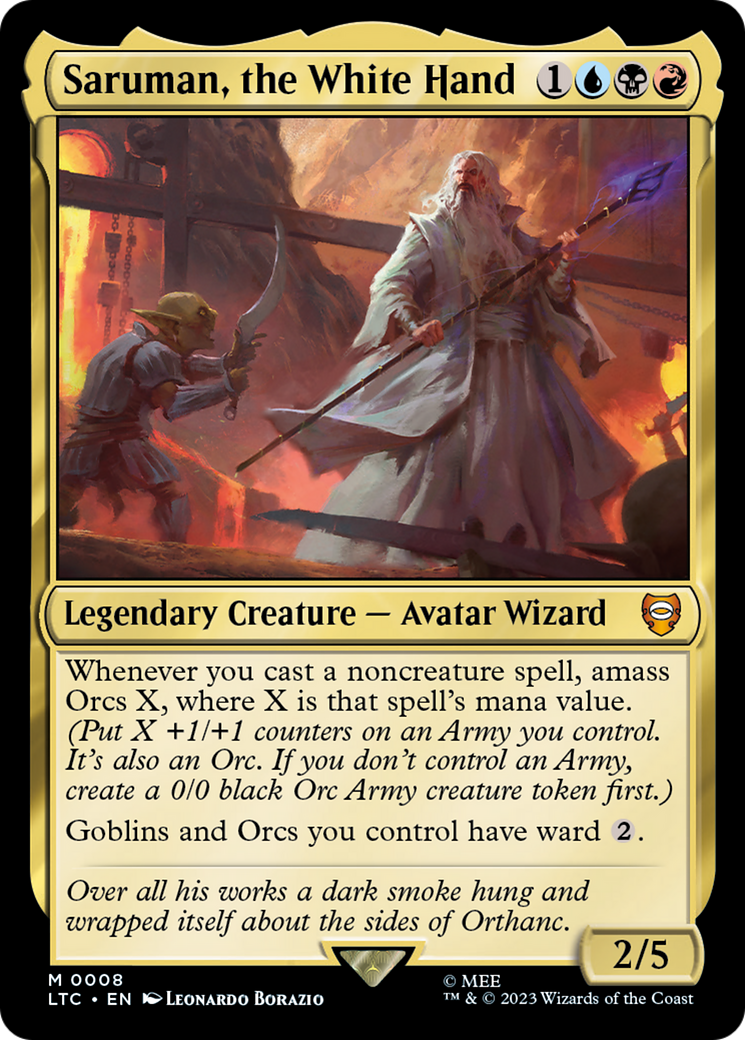 Saruman, the White Hand (LTC-008) (Foil)
