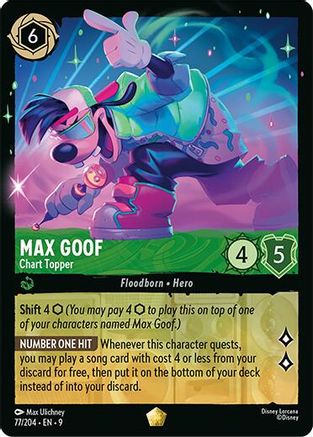 Max Goof - Chart Topper (9-077) (Cold Foil)