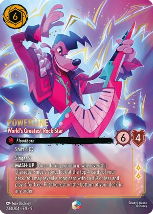 Powerline - World's Greatest Rock Star (Enchanted) (9-233) (Holofoil)