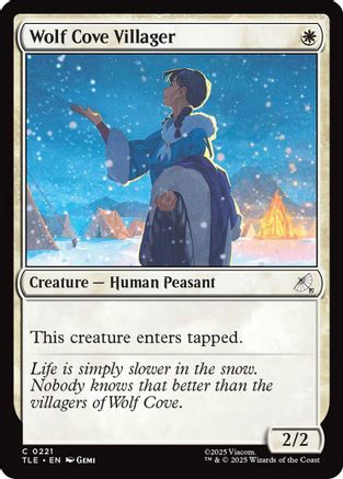 Wolf Cove Villager (TLE-221) (Foil)