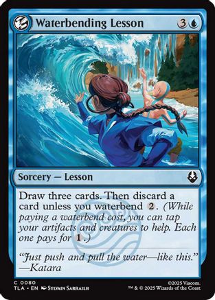 Waterbending Lesson (TLA-080) (Foil)