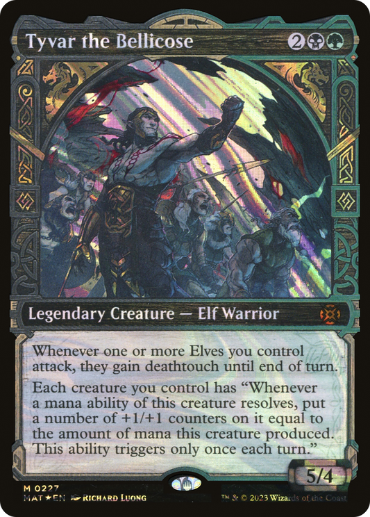 Tyvar the Bellicose (MAT-227) (Showcase) (Halo) (Foil)