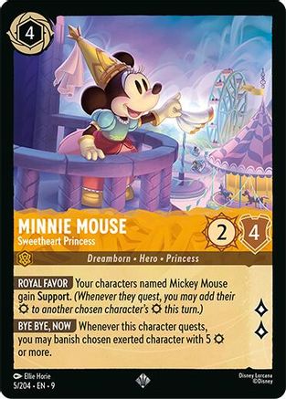 Minnie Mouse - Sweetheart Princess (9-005) (Cold Foil)