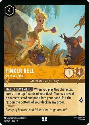 Tinker Bell - Generous Fairy (9-012) (Cold Foil)
