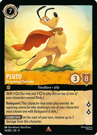 Pluto - Determined Defender (9-014) (Cold Foil)