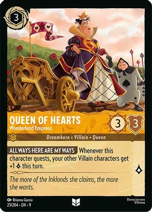 Queen of Hearts - Wonderland Empress (9-023) (Cold Foil)