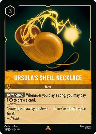 Ursula's Shell Necklace (9-033) (Cold Foil)