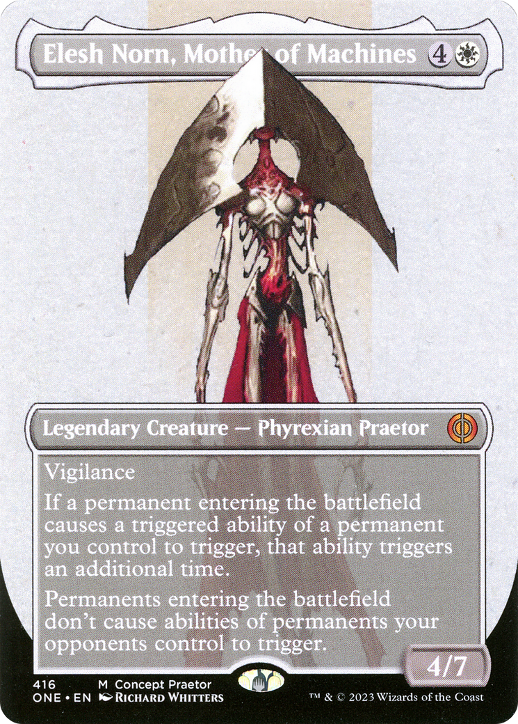 Elesh Norn, Mother of Machines (ONE-416) (Borderless) (Foil)