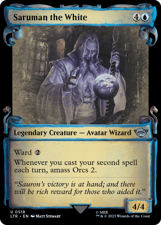 Saruman the White (LTR-518) (Showcase) (Scroll) (Foil)