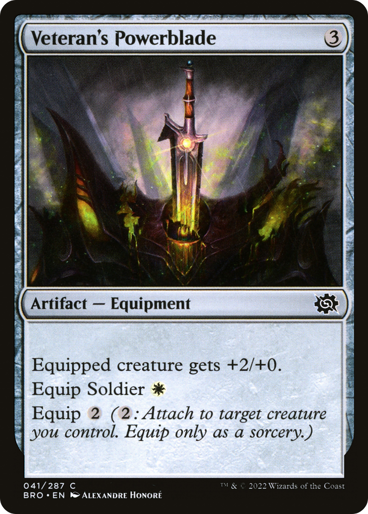 Veteran's Powerblade (BRO-041) (Foil)