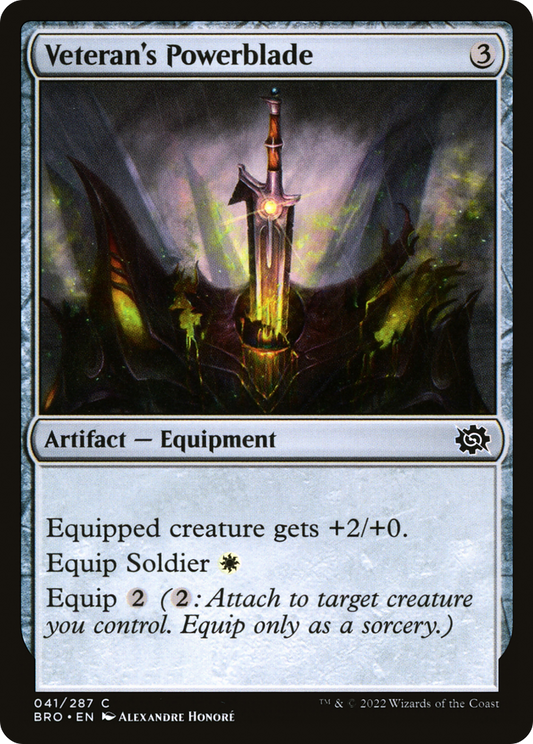 Veteran's Powerblade (BRO-041) (Foil)